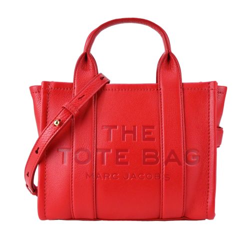 MARC JACOBS MJ THE LEATHER TOTE 皮革兩用托特包-迷你/紅