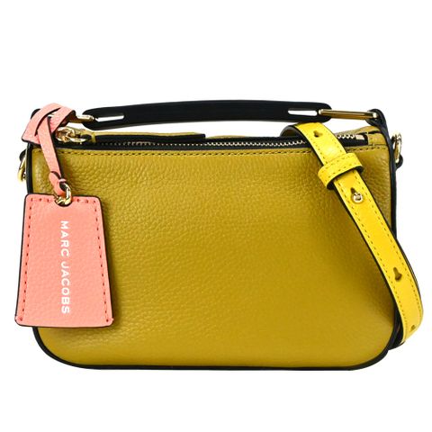 MARC JACOBS MJ THE COLORBLOCK 皮革拼色雙層兩用包-迷你/橄欖綠