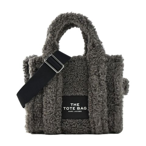 MARC JACOBS MJ MINI TOTE泰迪絨毛兩用托特包-迷你/灰