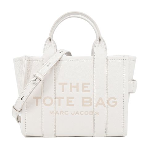 MARC JACOBS THE LEATHER MINI TOTE 皮革兩用托特包-迷你/白