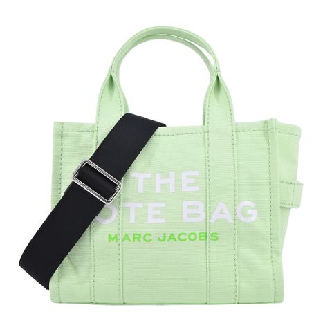 MARC JACOBS Mini TOTE 字母印花帆布兩用托特包-迷你/葉綠色