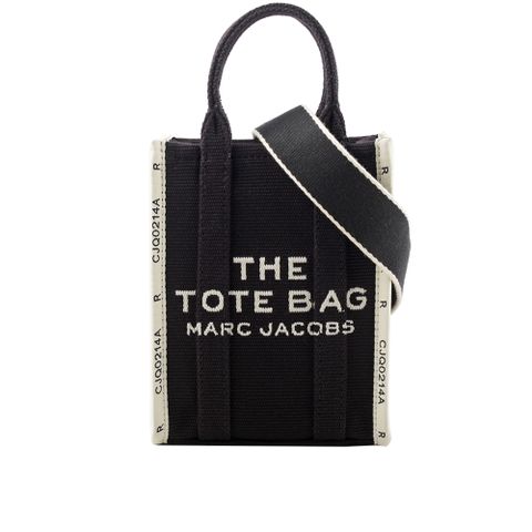 MARC JACOBS THE JACQUARD TOTE 雙色迷你手機托特包(黑色) 2R3HCR027H01 001