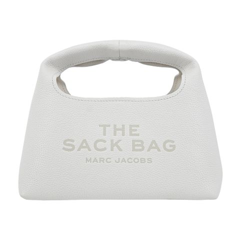 MARC JACOBS THE MINI SACK荔枝皮手提包(附內袋)-迷你/白