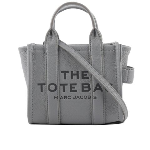 MARC JACOBS THE LEATHER TOTE 粒面皮革微型托特包(灰色) H053L01RE22 050