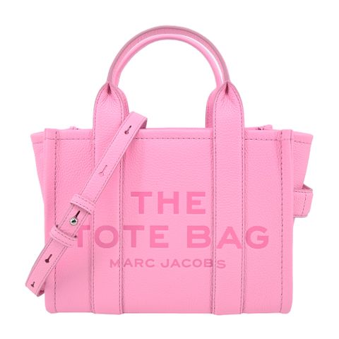 MARC JACOBS THE LEATHER MINI TOTE 皮革兩用托特包-小/螢光粉