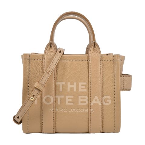 MARC JACOBS THE LEATHER MICRO TOTE 皮革兩用托特包-迷你/駝