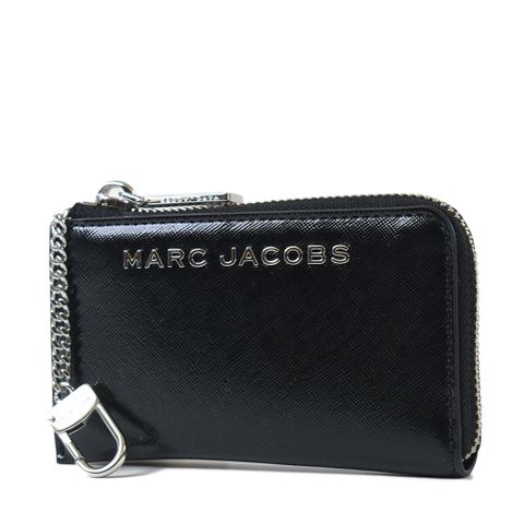 MARC JACOBS 十字紋證件/鑰匙零錢包-黑色