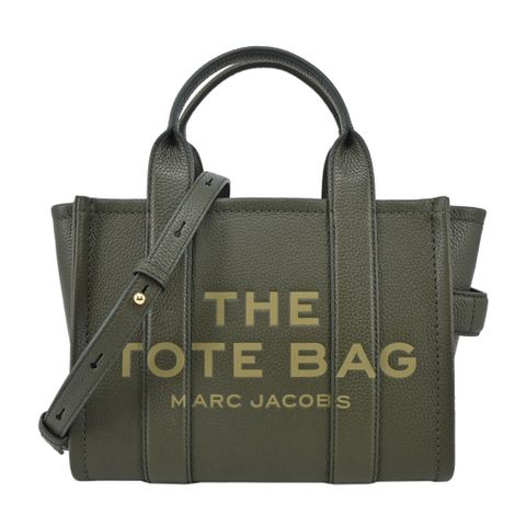 MARC JACOBS THE LEATHER MINI TOTE 皮革兩用托特包-迷你/墨綠