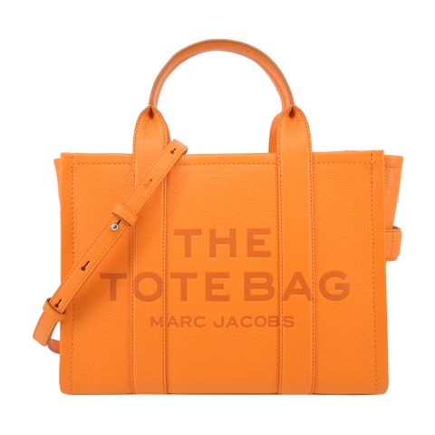 MARC JACOBS The Leather TOTE 皮革兩用托特包-小/柑橘