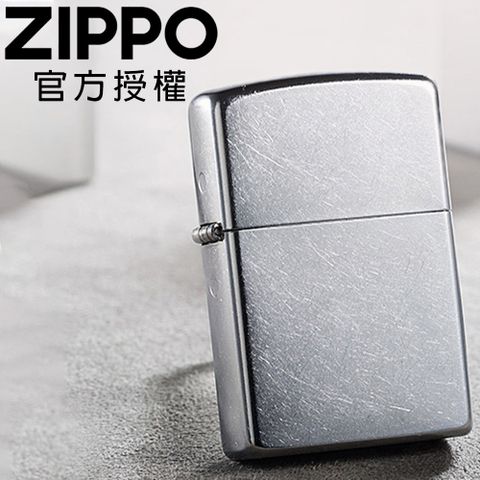 Zippo 【官方授權店】Classic Street Chrome 經典花砂防風打火機