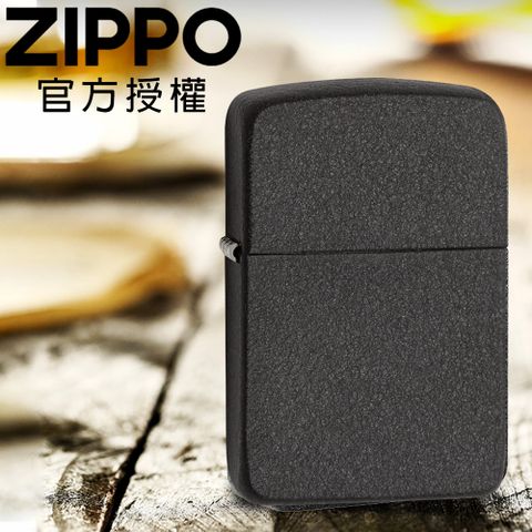 Zippo 【官方授權店】Black Crackle 1941 Replica 黑裂漆1941復刻版防風打火機