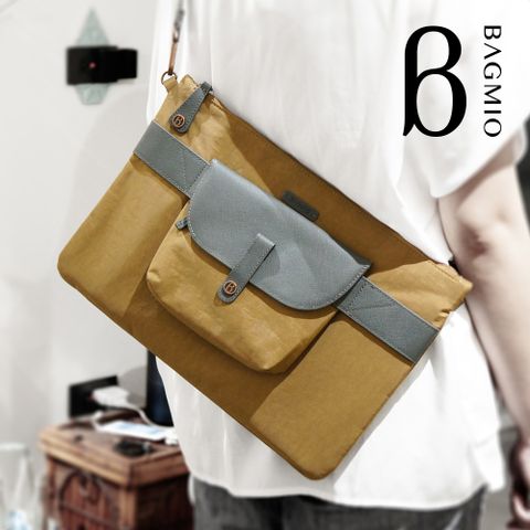 BAGMIO 手拿斜背包 - 茶金