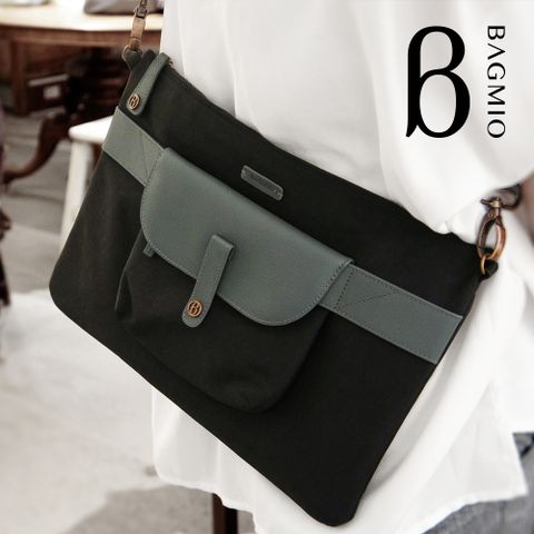 BAGMIO 手拿斜背包 - 墨黑