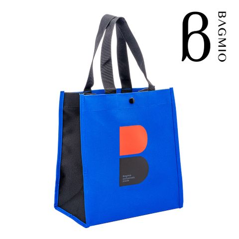 BAGMIO 我的包 B LOGO 手提袋 - 藍+黑