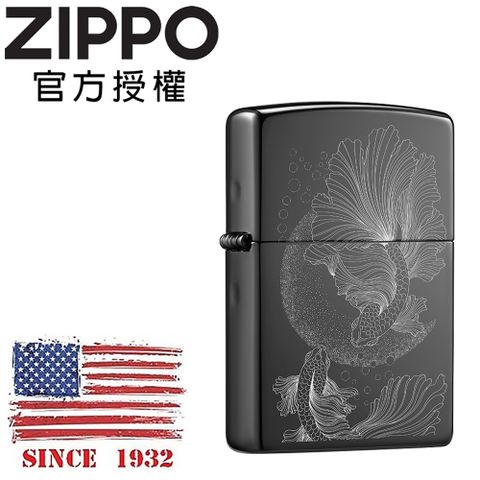 Zippo 【官方授權店】飛鳥與魚防風打火機禮盒組