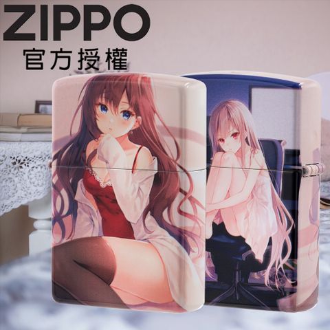 Zippo 【官方授權店】動漫設計-居家女孩防風打火機