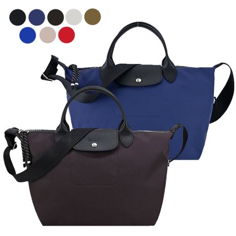 Longchamp LE PLIAGE ENERGY系列再生尼龍短把手提/斜背兩用包(中/多色選)