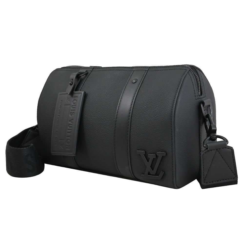 Louis Vuitton 路易威登 LV M59255 CITY KEEPALL 質感粒紋小牛皮斜背波士頓包 現貨