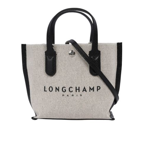 LONGCHAMP Essential 帆布及牛皮手提/斜背二用包(XS)(自然色) 10259 HSG 037