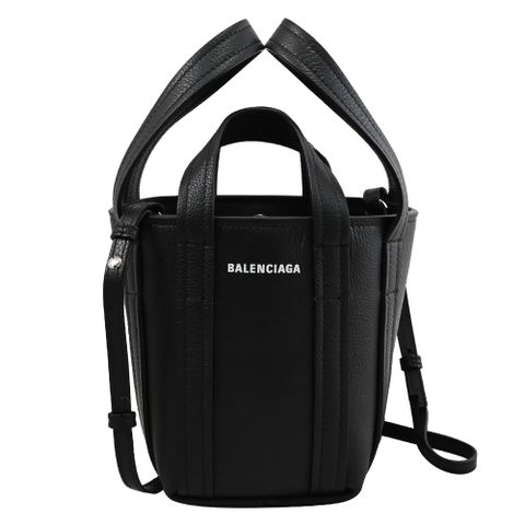 BALENCIAGA 781817 EVERYDAY NORTH-SOUTH Mini 雙提把牛皮手提斜背兩用包.黑