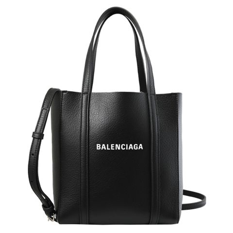 BALENCIAGA 巴黎世家 551815 EVERYDAY TOTE 燙印LOGO手提兩用包.黑