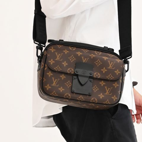 Louis Vuitton LV M45806 S Lock 經典花紋拉鍊兩用斜背郵差包 現貨
