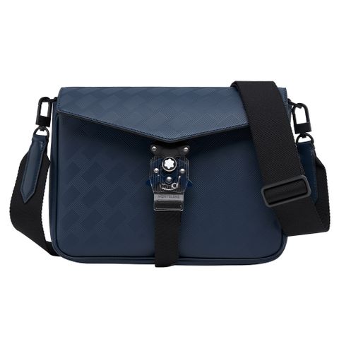 MONTBLANC 萬寶龍 Extreme 3.0風尚袖珍型信封包/斜背包 – 墨藍 (M Lock 4810鎖扣)