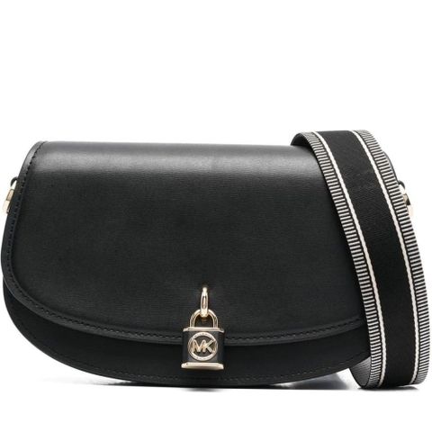 MICHAEL KORS MD EW SLING MESSENGER 黑色女款包包
