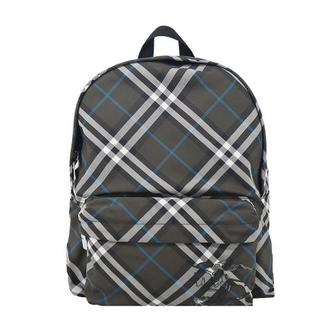 BURBERRY 經典格紋後背包(棕色)