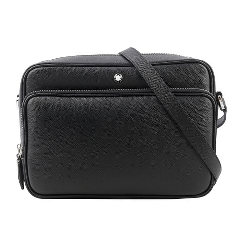 MONTBLANC Sartorial 匠心系列防刮牛皮郵差包(黑色) 198127