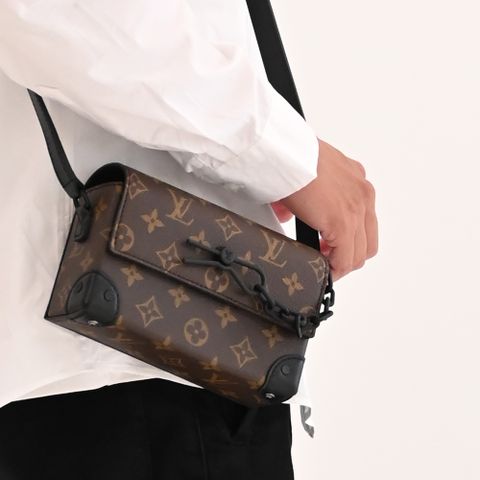 Louis Vuitton LV M83613 Steamer 經典花紋翻蓋斜背小包 現貨