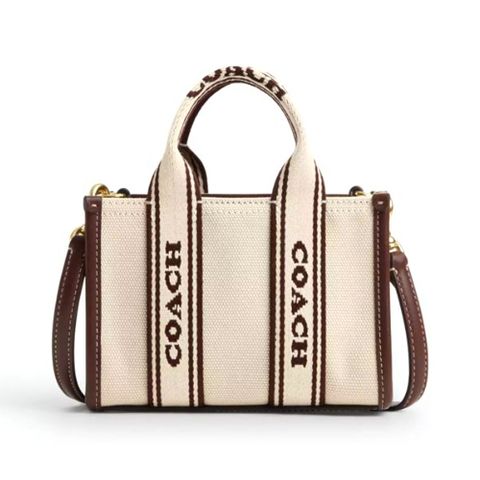 COACH Smith Mini Tote LOGO 帆布小款 手提/斜背/手機包 (CS618)