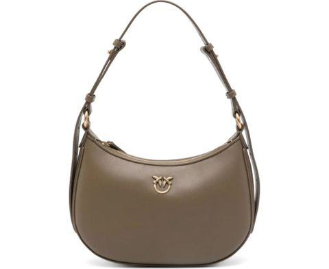 PINKO MINI HALF MOON 單肩背包 棕色女款包包