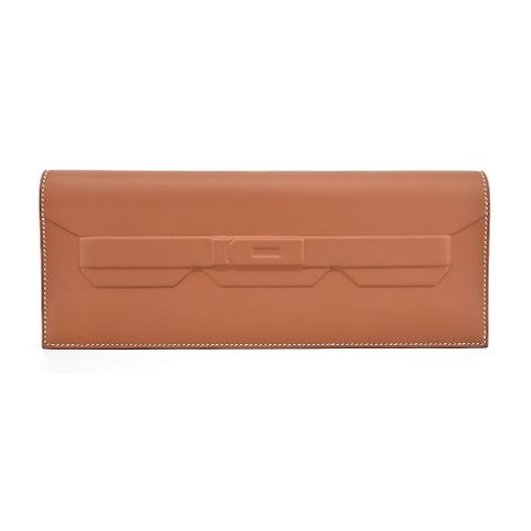 Hermes 愛馬仕 BIRKIN Cut Shadow Swift 牛皮手拿包(37 Gold金棕)