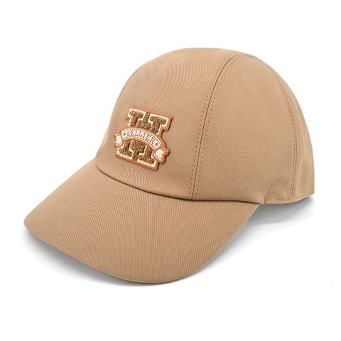 Hermes 愛馬仕 Davis H Sellier 棉質斜紋棒球帽(杏)