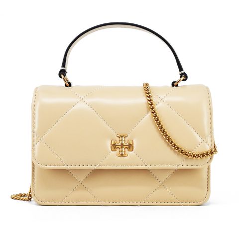 TORY BURCHTORY BURCH Kira Diamond 大菱格線手提/斜背兩用包(迷你/冰淇淋)