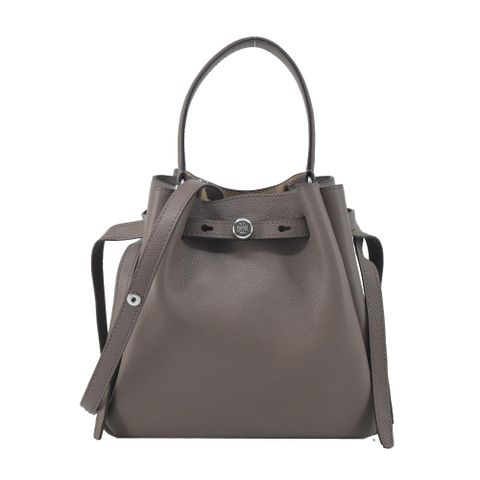 TORY BURCH Romy 束帶繩兩用水桶包(灰色)