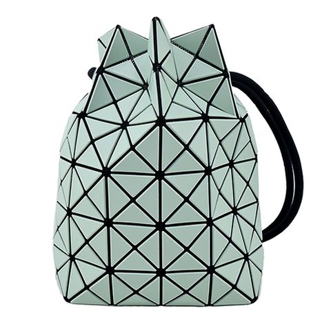 ISSEY MIYAKE 三宅一生 BAOBAO 霧面立體抽繩水桶包-薄荷綠