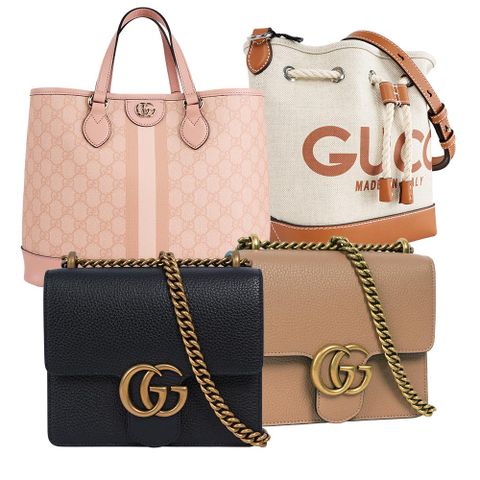 GUCCI 經典LOGO標誌 肩背/斜背包/托特包(任選)