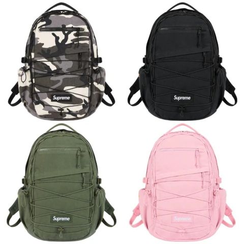 Supreme 25SS 後背包 黑/粉/綠/迷彩 防潑水 包包 後背 潮流