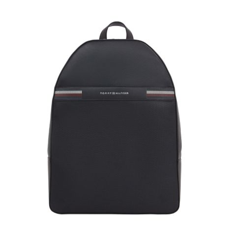 Tommy Hilfiger CORP TEXTURE DOME 雙肩後背包 黑色男款包包