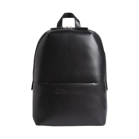 Calvin Klein SET ROUND 雙肩後背包 黑色男款包包