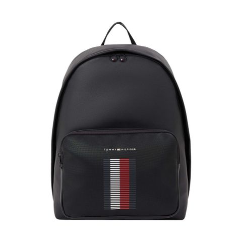 Tommy Hilfiger FOUNDATION PQUE 雙肩後背包 黑色男款包包