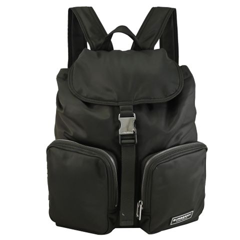 BURBERRY 8090560 Rucksack 品牌LOGO尼龍大容量雙肩後背包.軍綠