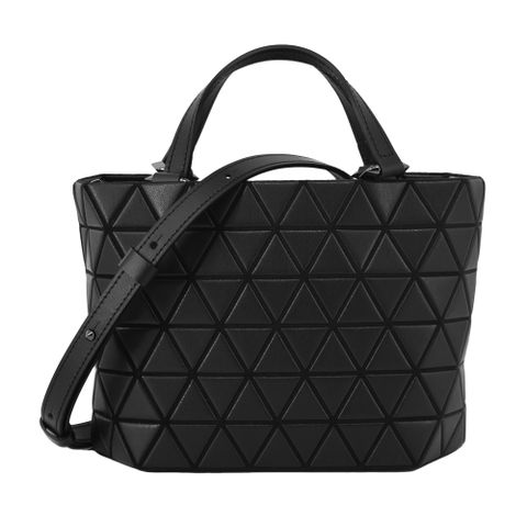ISSEY MIYAKE 三宅一生 BAOBAO CRYSTAL MATTE啞光斜背手提兩用包-霧面黑