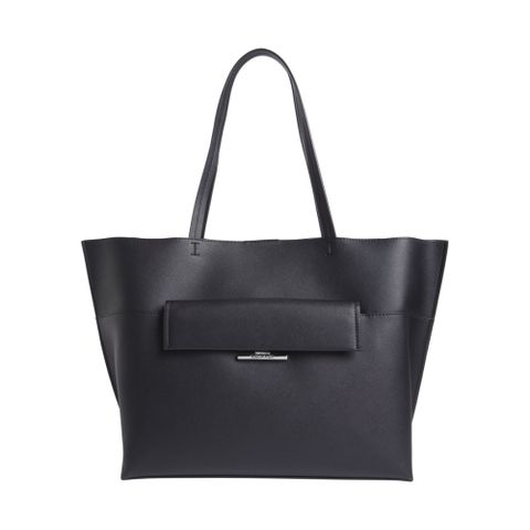 CALVIN KLEIN LINEAR SHOPPER 黑色女款包包