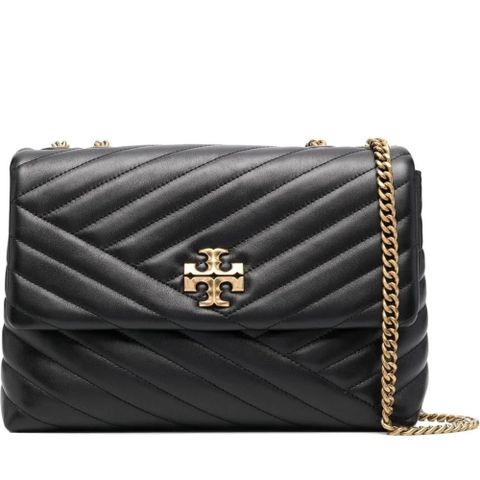 TORY BURCH KIRA CHEVRON 單肩背包 黑色女包包
