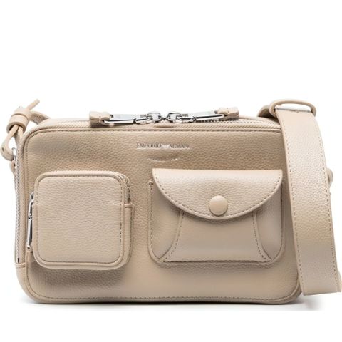 EMPORIO ARMANI TORTORA, DATTERO CASUAL 單肩背包 米白色女款包包
