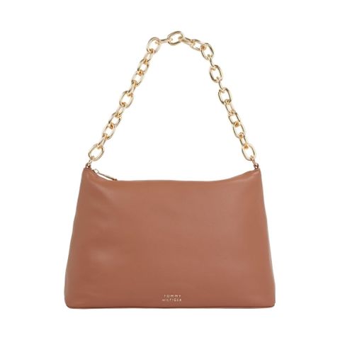 Tommy Hilfiger 休閒日常 CHIC 單肩背包 棕色女包包