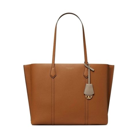 TORY BURCH PERRY TRIPLE-COMPARTMENT 托特包 LIGHT UMBER 米白色女包包